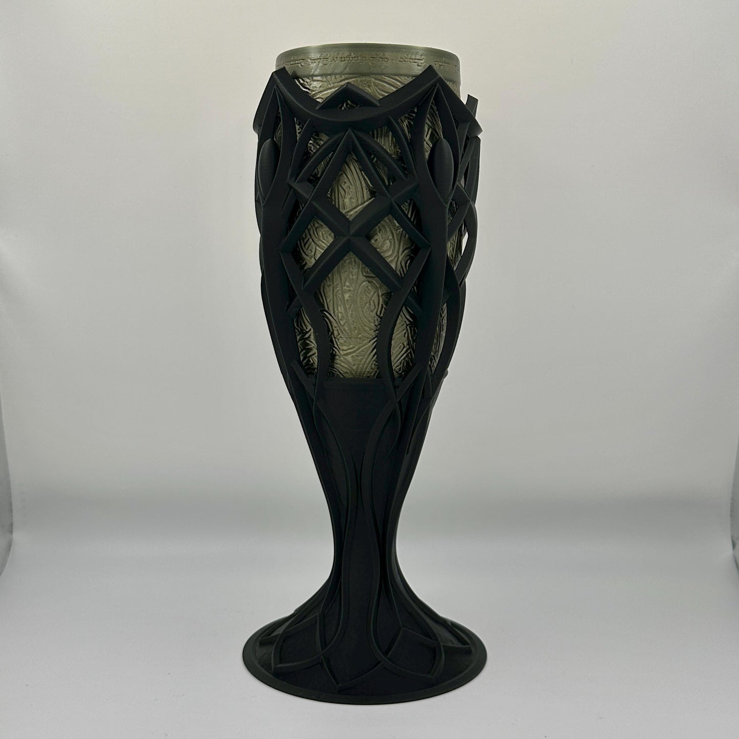 A Bronze and black Fantasy Chalice, Elven Themed Goblet, Beverage Holder, Cosplay Chalice