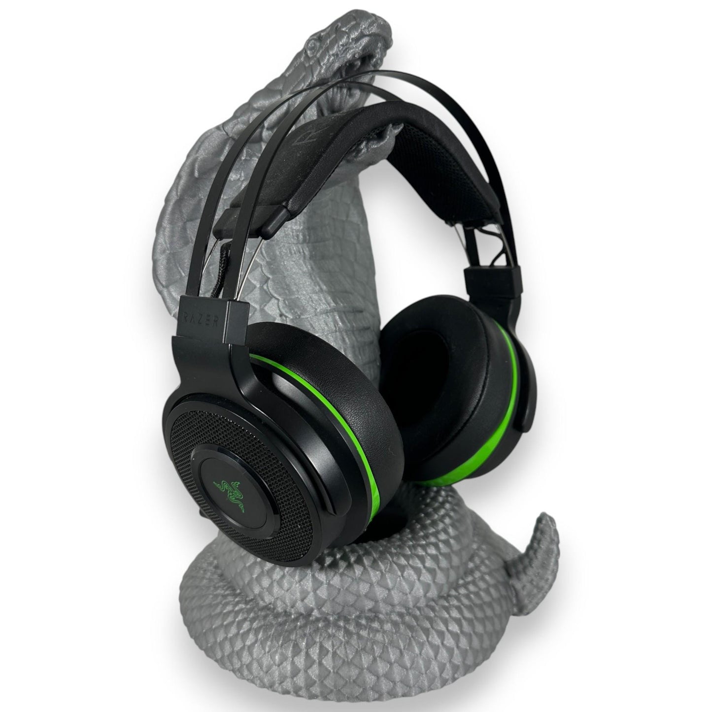 Coiled King Cobra Headphone Stand, Unique Gamer Decor