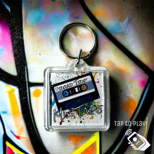 Personalized Mixtape Keychain | NFC Programmable Playlist