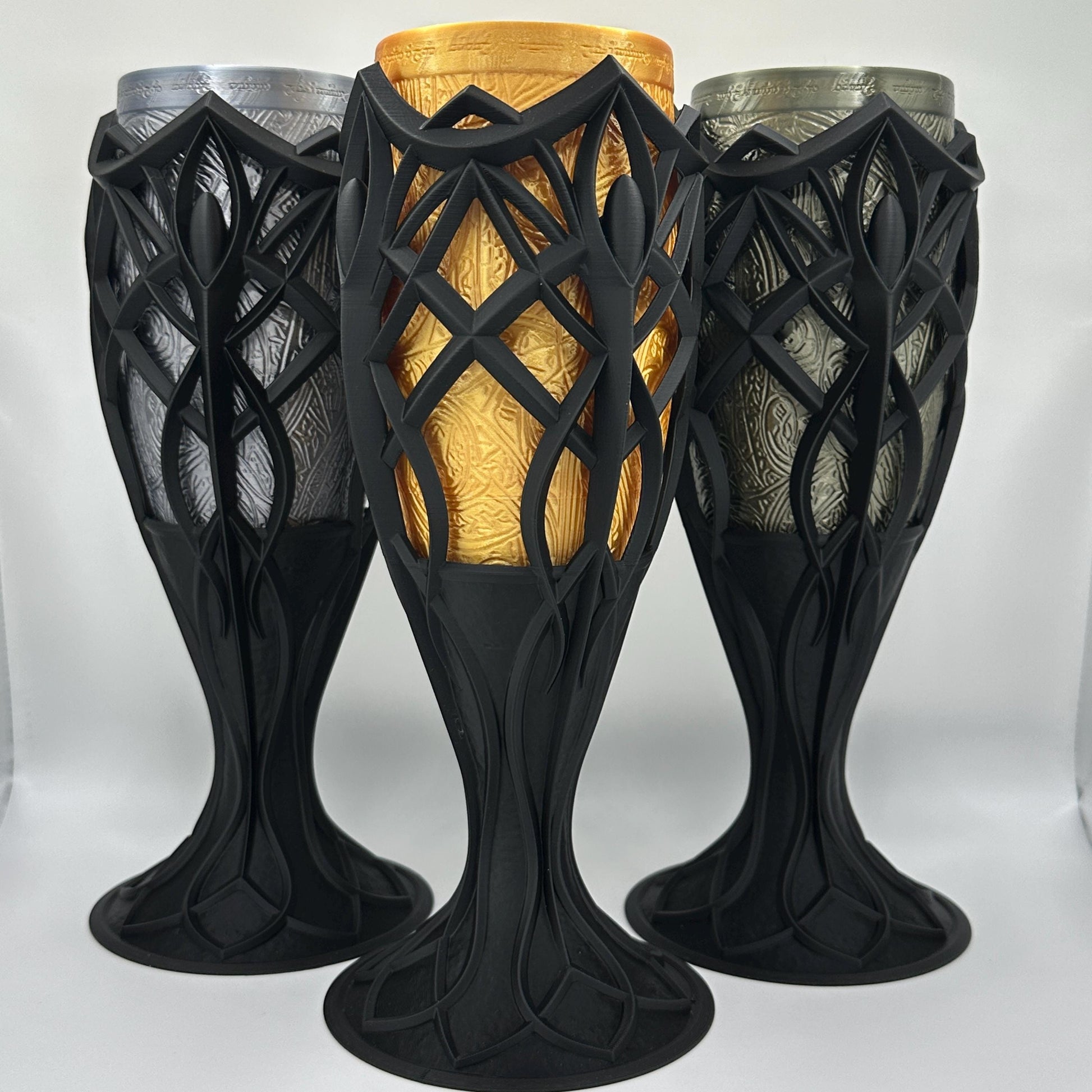 Fantasy Chalice Elven Themed Goblet Beverage Holder Cosplay Chalice