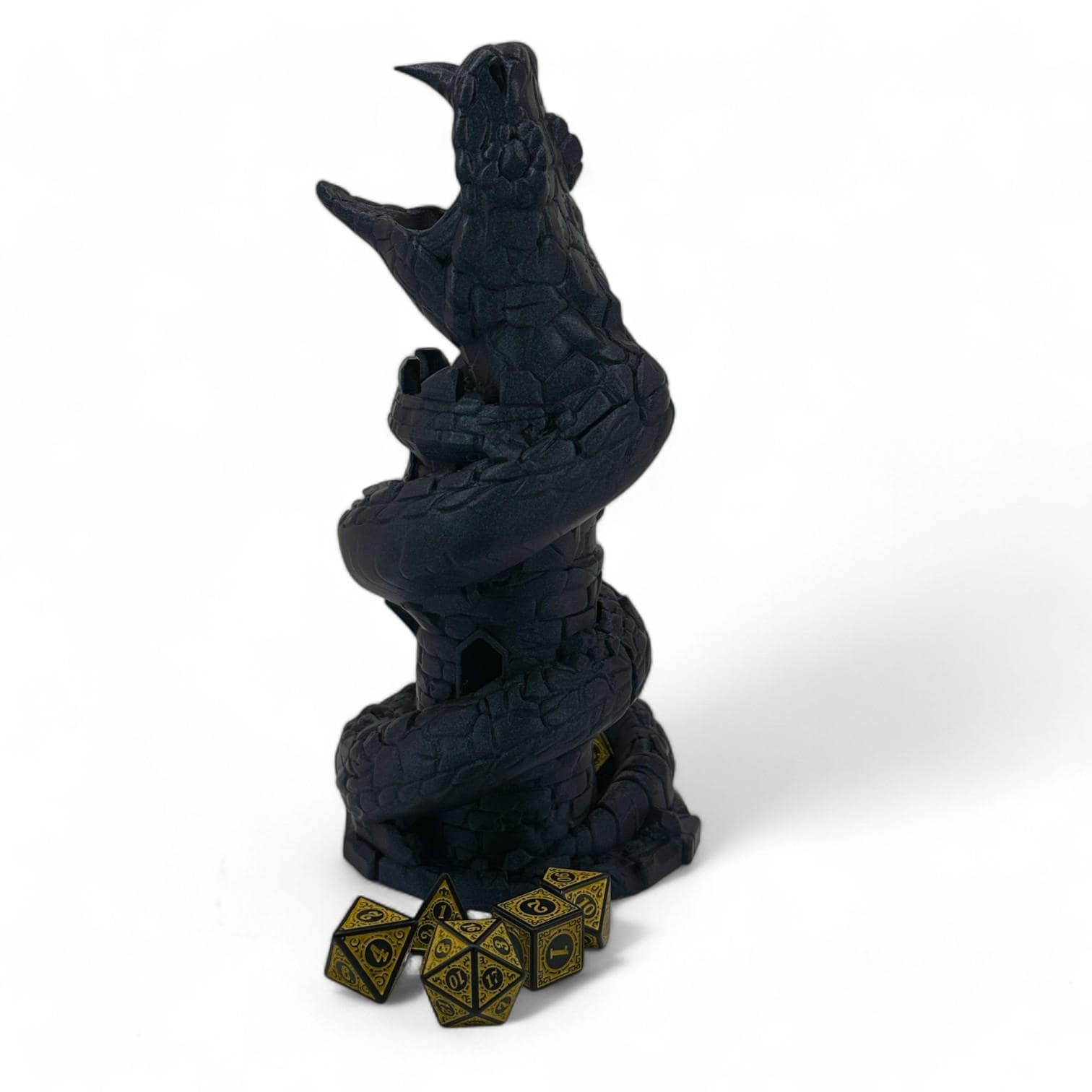 3D Printed Basilisk Dice Tower: Unique RPG Gaming Accessory