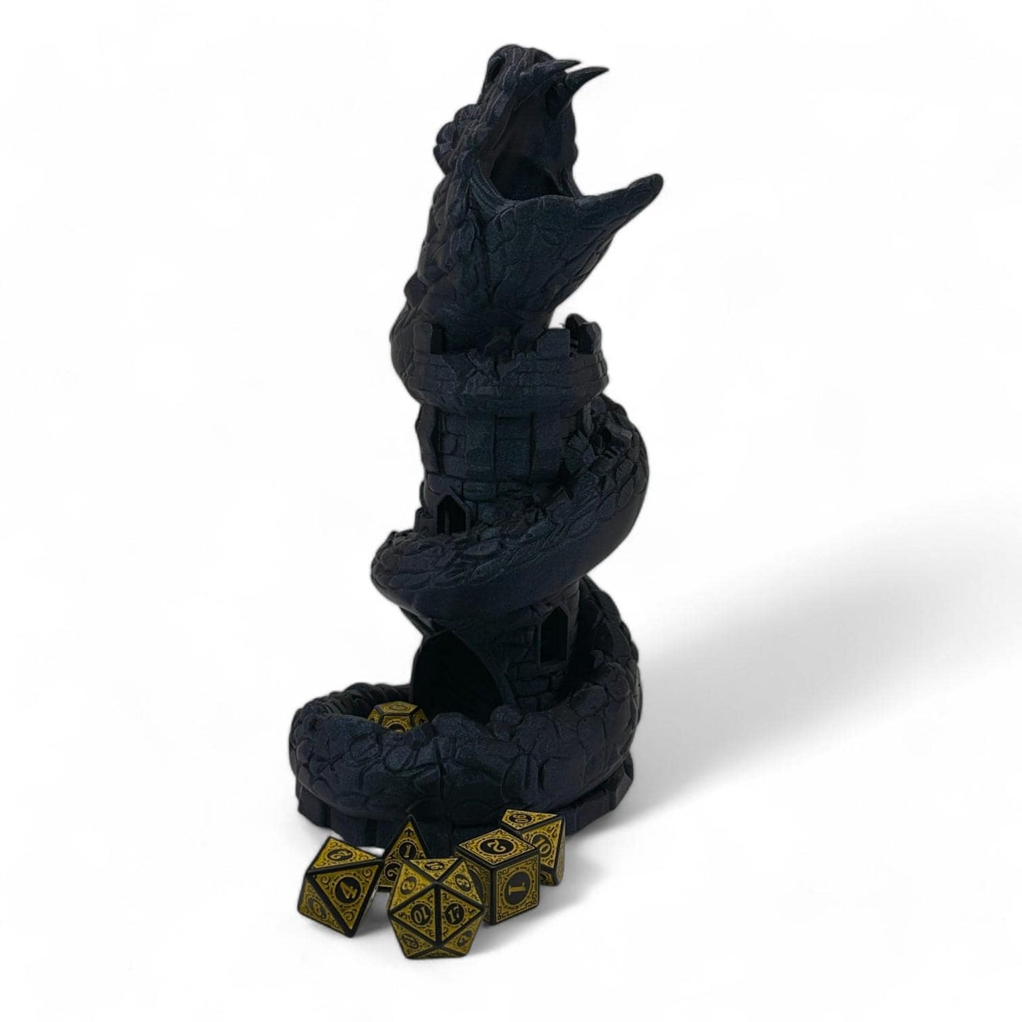 3D Printed Basilisk Dice Tower: Unique RPG Gaming Accessory