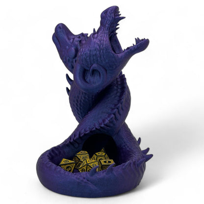 3D Printed Twin Dragon Dice Tower, D&D Gaming Accessory