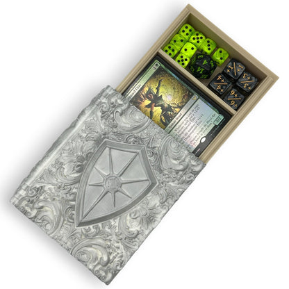 Paladin Tome Dice and Card Storage, RPG Minifigure Organizer