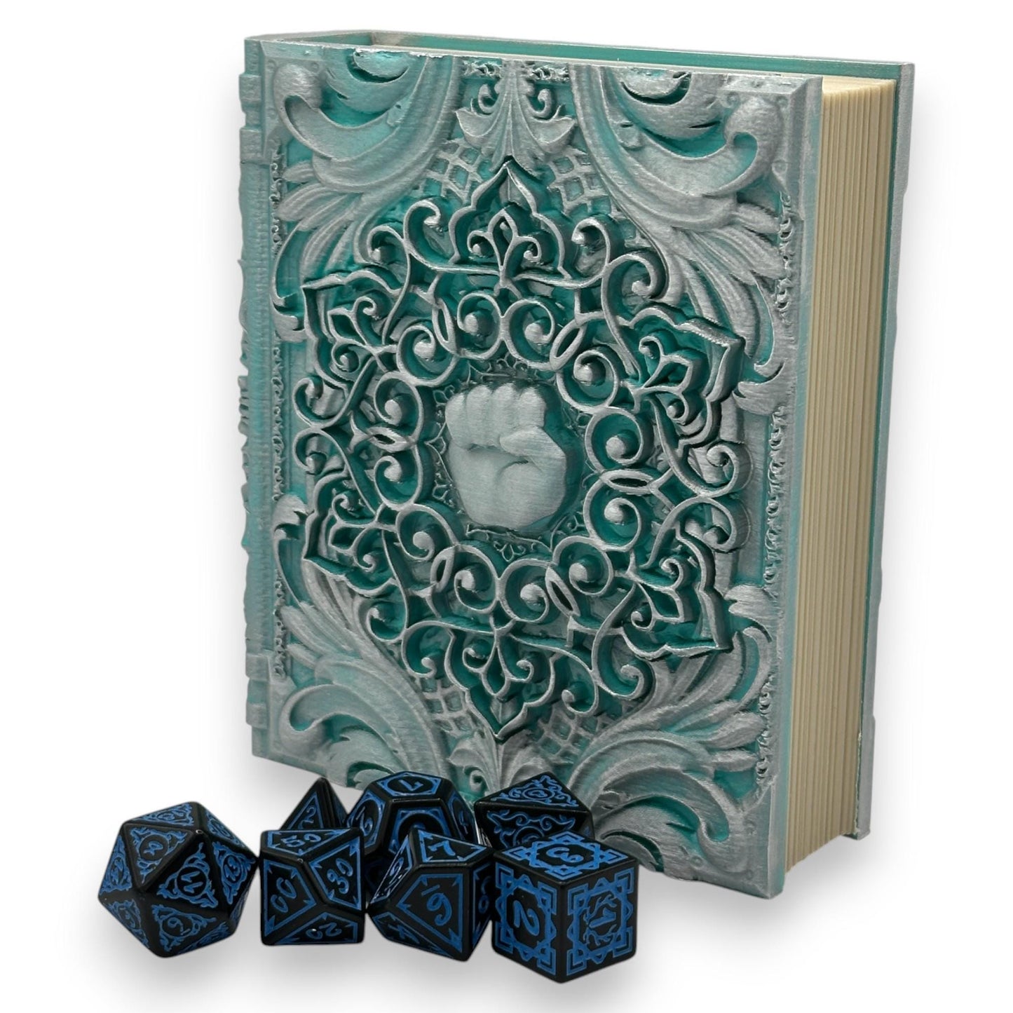 Monk Tome Card and Dice Storage, RPG Minifigure Organizer