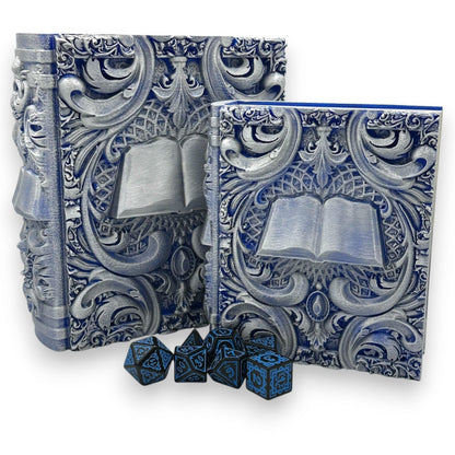 Wizard Tome Dice and Card Storage, RPG Rolling Tray
