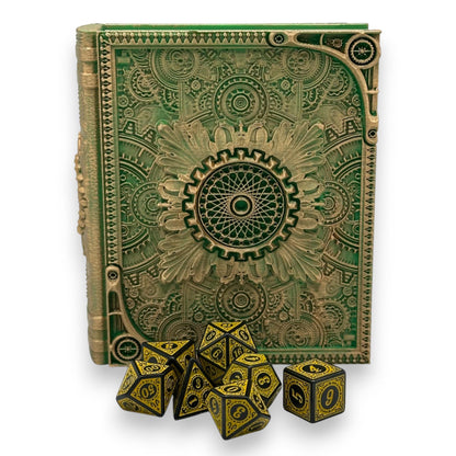 Artificer Tome Card and Dice Storage, RPG Minifigure Organizer