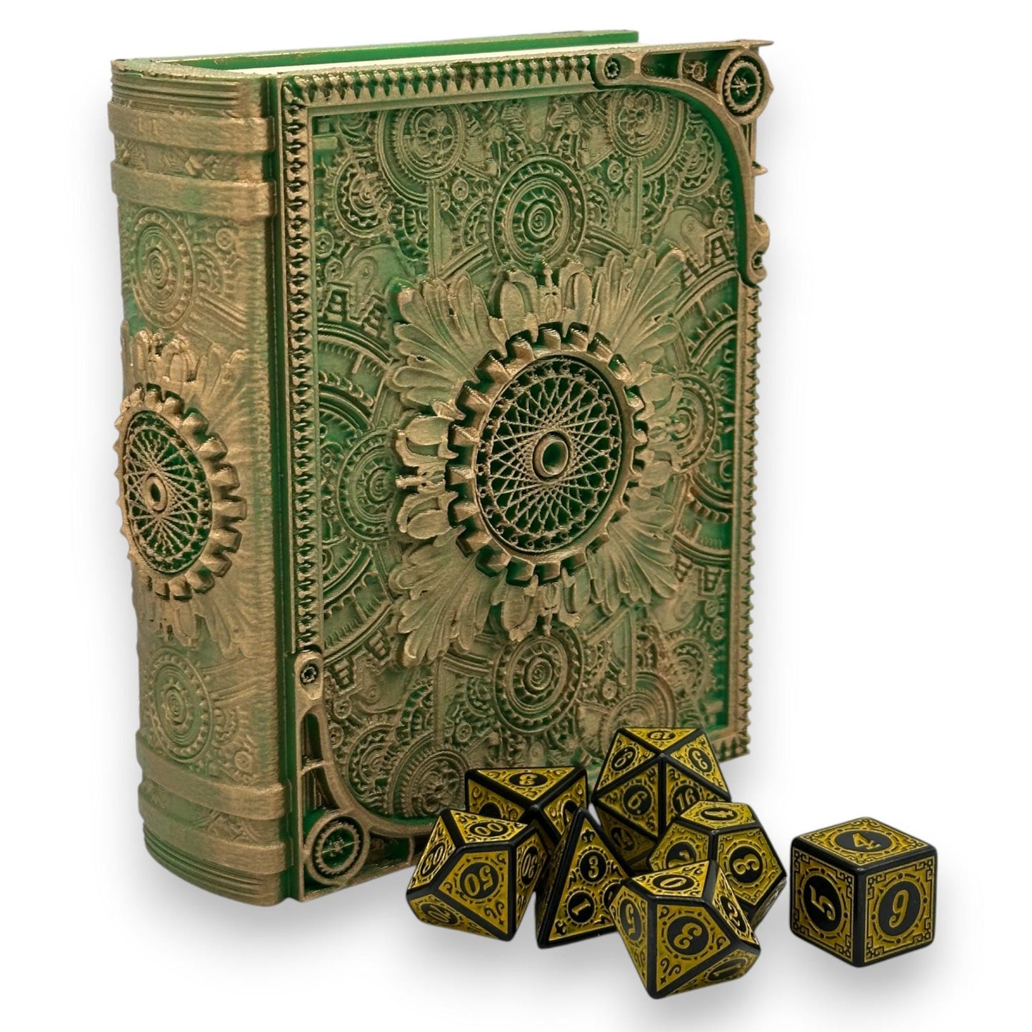 Artificer Tome Card and Dice Storage, RPG Minifigure Organizer