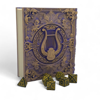 Bard Tome, Dice and Card Storage, D&D, MTG