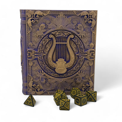 Bard Tome, Dice and Card Storage, D&D, MTG