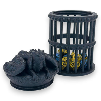 3D Printed Dragon Dice Jail: Tabletop Gaming RPG Gift