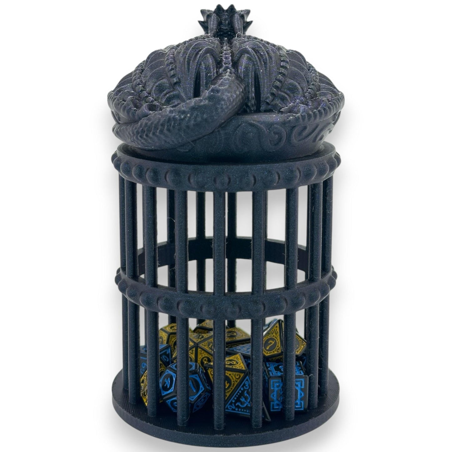 3D Printed Dragon Dice Jail: Tabletop Gaming RPG Gift