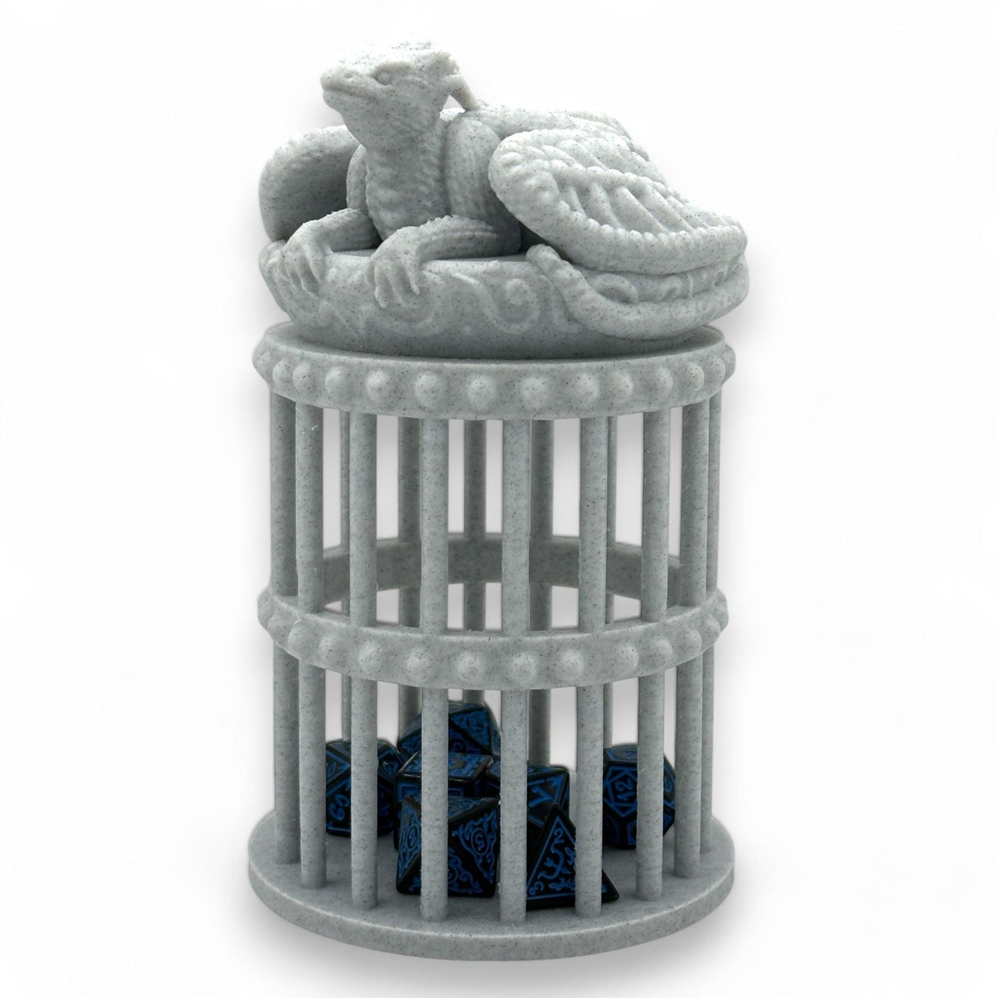 3D Printed Dragon Dice Jail: Tabletop Gaming RPG Gift