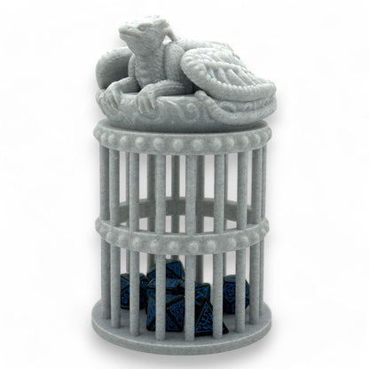 3D Printed Dragon Dice Jail: Tabletop Gaming RPG Gift