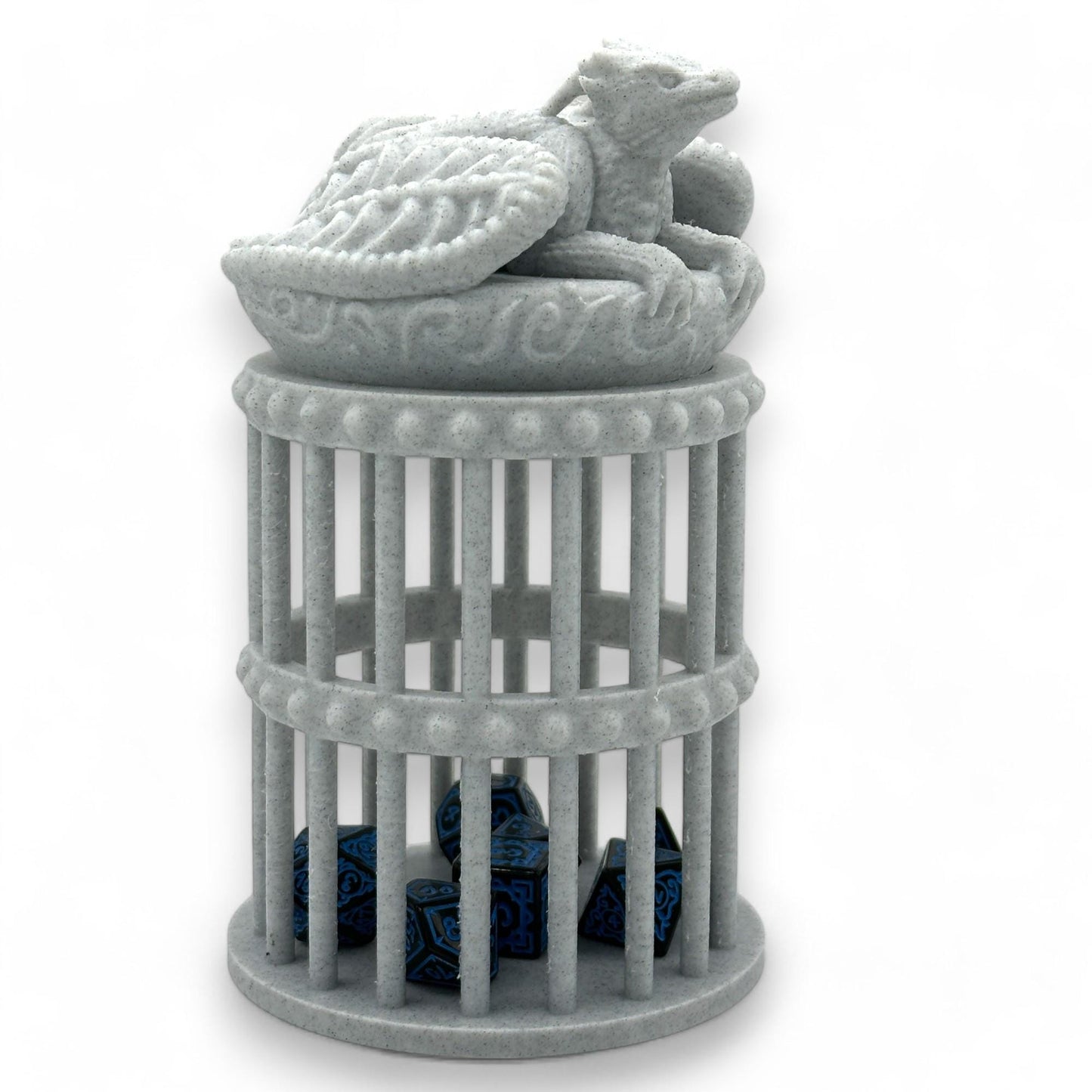 3D Printed Dragon Dice Jail: Tabletop Gaming RPG Gift