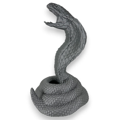 Coiled King Cobra Headphone Stand, Unique Gamer Decor