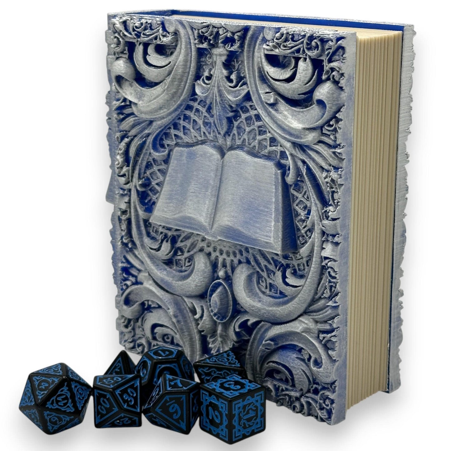 Wizard Tome Dice and Card Storage, RPG Rolling Tray