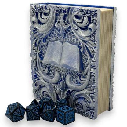 Wizard Tome Dice and Card Storage, RPG Rolling Tray