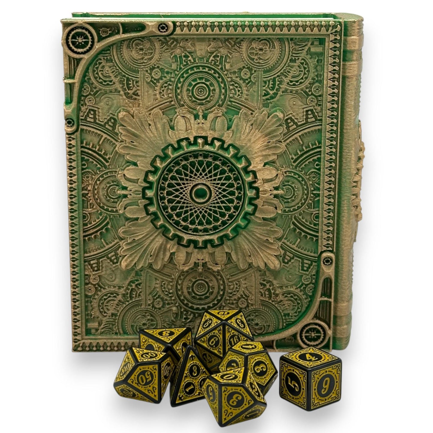 Artificer Tome Card and Dice Storage, RPG Minifigure Organizer