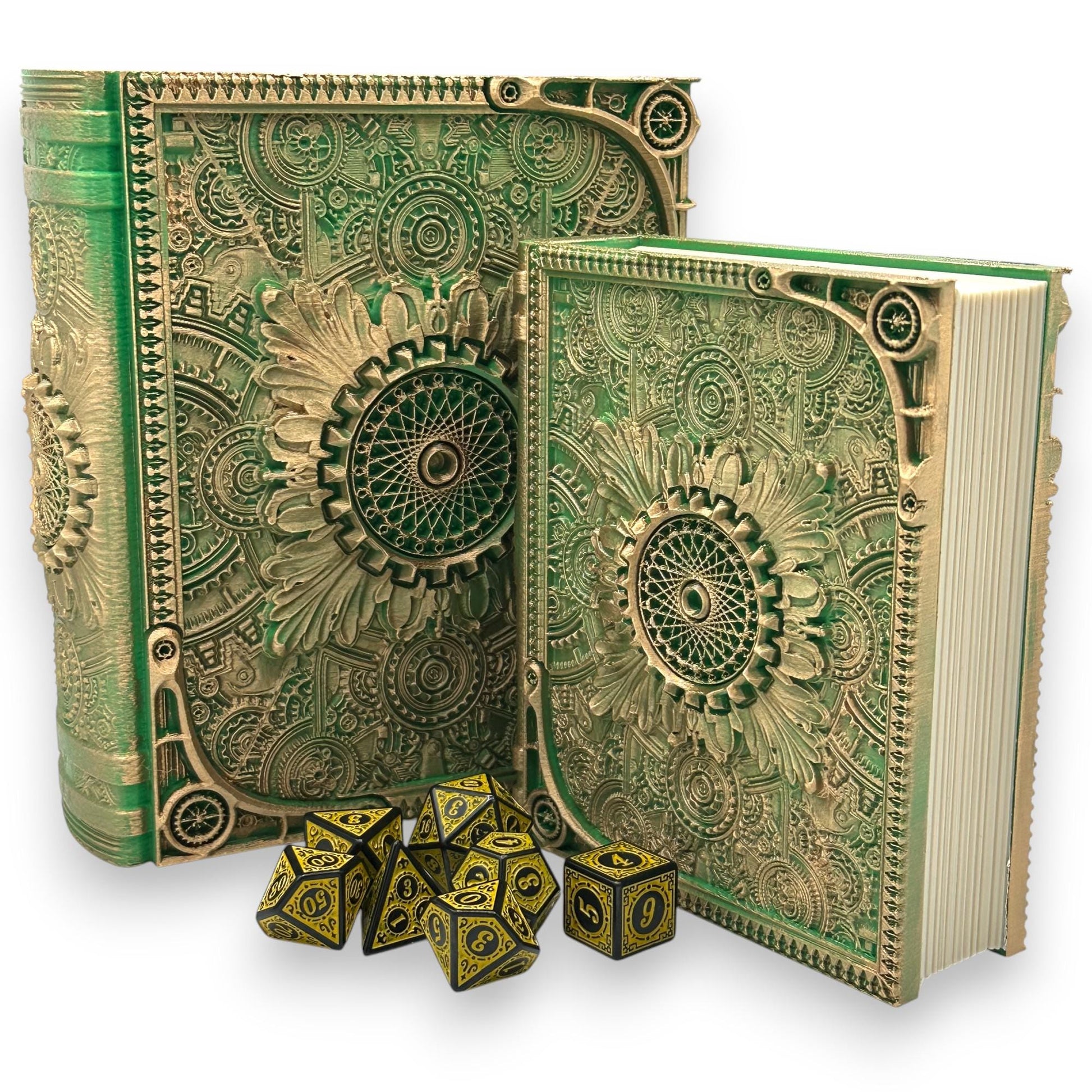 Artificer Tome Card and Dice Storage, RPG Minifigure Organizer