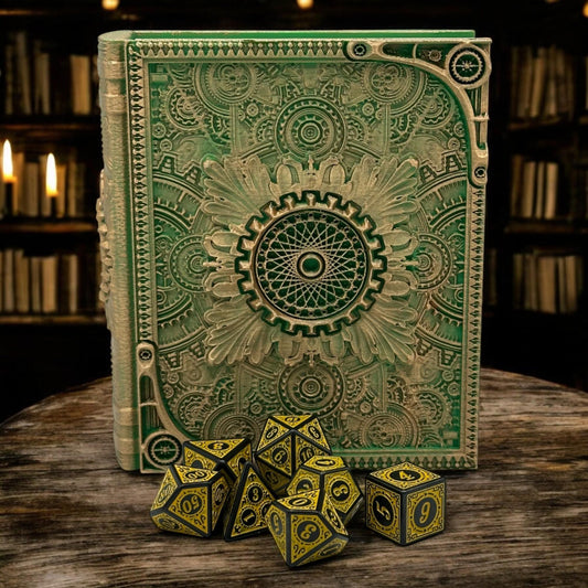 Artificer Tome Card and Dice Storage, RPG Minifigure Organizer