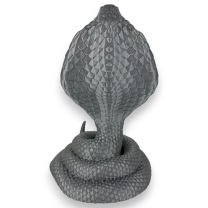 Coiled King Cobra Headphone Stand, Unique Gamer Decor