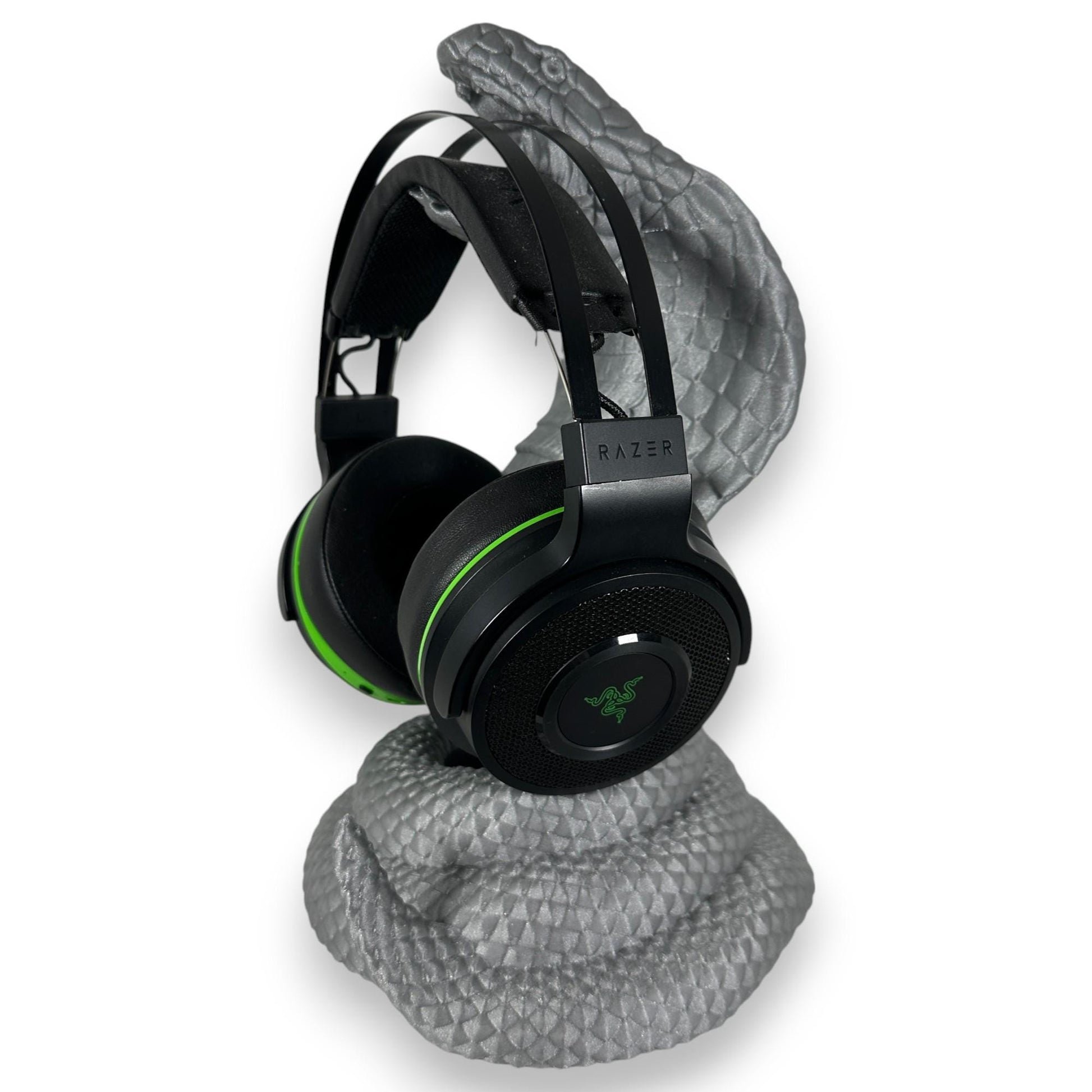 Coiled King Cobra Headphone Stand, Unique Gamer Decor