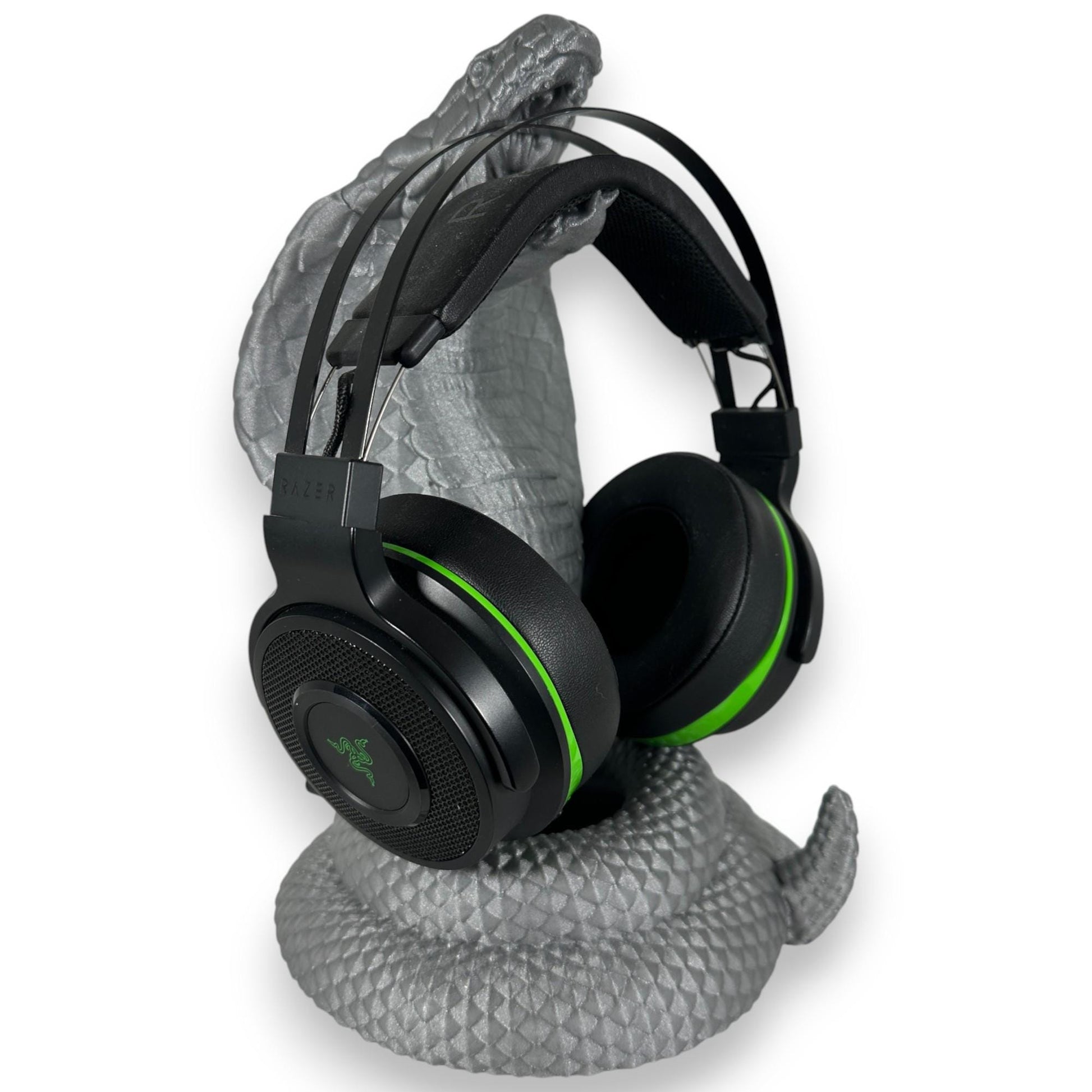 Coiled King Cobra Headphone Stand, Unique Gamer Decor
