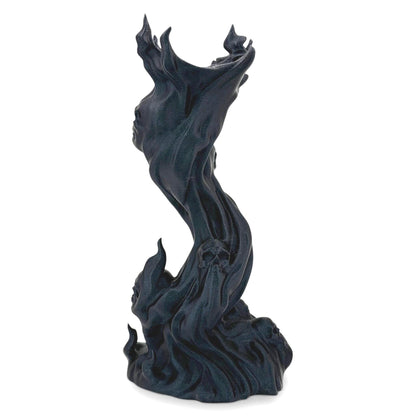 Skullflame Headphone Holder – Gothic Flame 3D Printed Headset Stand