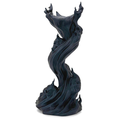 Skullflame Headphone Holder – Gothic Flame 3D Printed Headset Stand