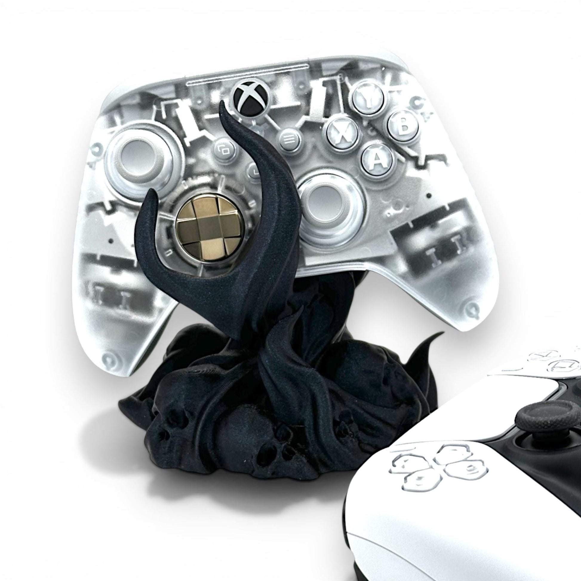 Casters Grip Single Controller Holder – Gothic Flame 3D Printed Gaming Stand