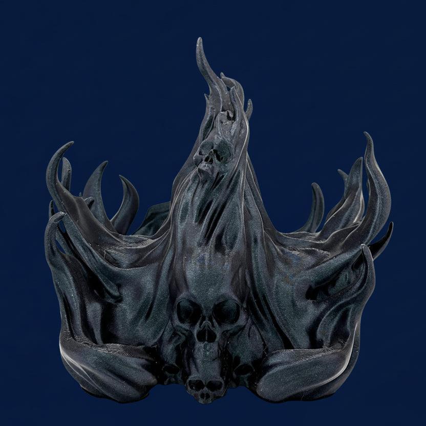 Twin Arcane Dual Controller Holder – Gothic Flame 3D Printed Gaming Stand