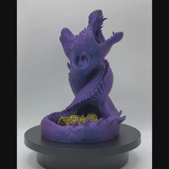 3D Printed Twin Dragon Dice Tower, D&D Gaming Accessory